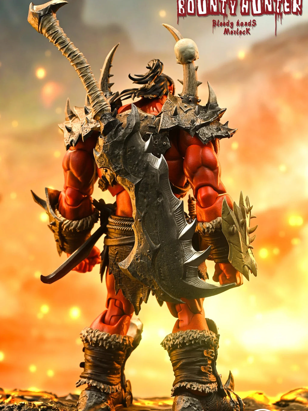 Metytoyz Adventurer World Red Orc Ork Captain Corrup Devil Orc Swordsman Action Figure Special Edition