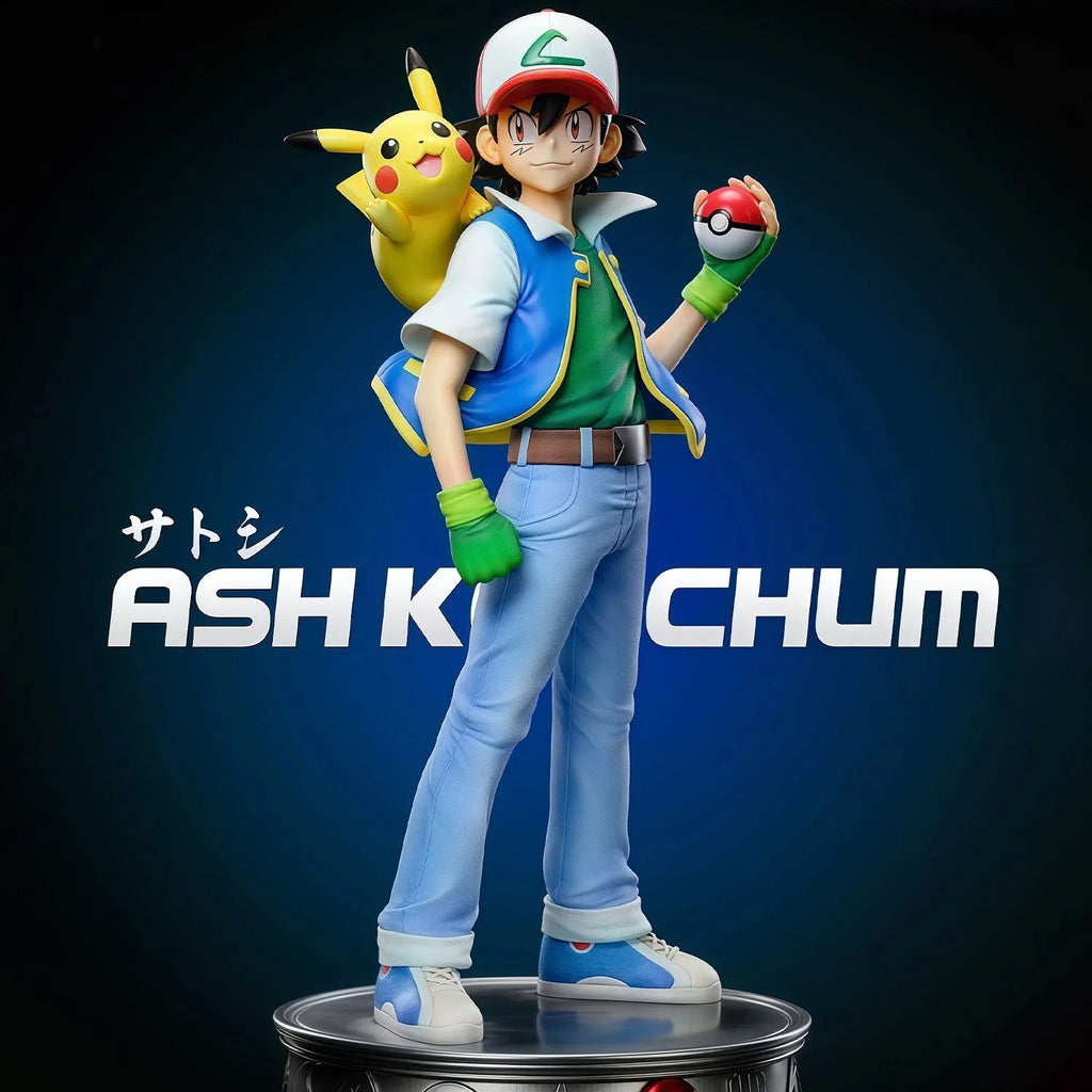 18cm Ash Ketchum Figure Misty Anime Figurine Brock Action Figures Pvc Gk Collection Statue Model Decoration Room Desk Toys Gifts