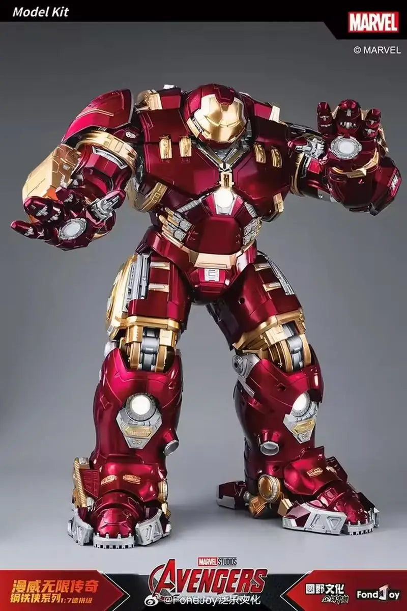 Original Fondjoy Toys Marvel Legends Iron Man Action Figure Mark Hulkooster Hulkbuster Armor 1/7 Assembly Custom Model Toys Gift
