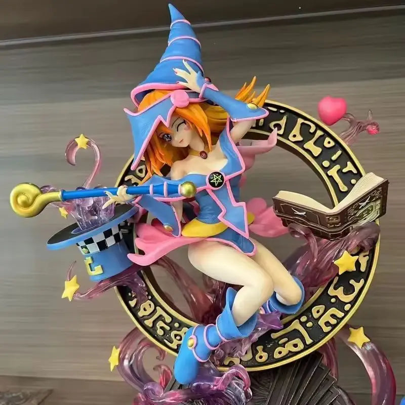 37.5cm Yu-Gi-Oh Series Black Magic Girl Collectible Figure Full Body Statue Home Version Toy Gift For Anime Fans Birthday Gift
