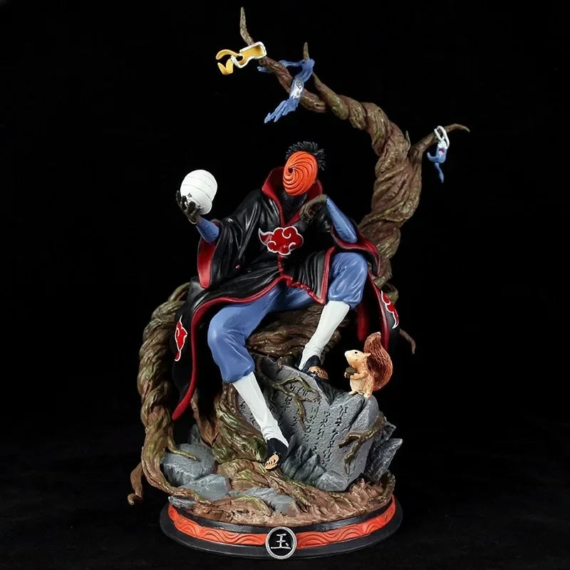32cm Akatsuki Tobi Uchiha Obito NARUTO Animation Peripherals PVC Model Large Statue Ornaments Collection Figure Cool Craft Toy