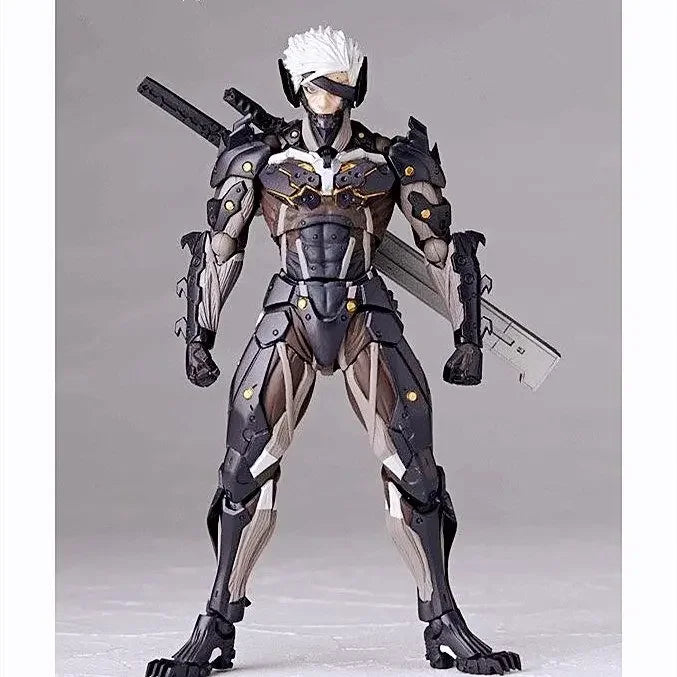 Kaiyodo The Ocedo Yamaguchi 140 Ex Metal Gear Action Figure Mgs Raiden Metal Gear Rising Rising Thunder Hand Gift Doll  Toy