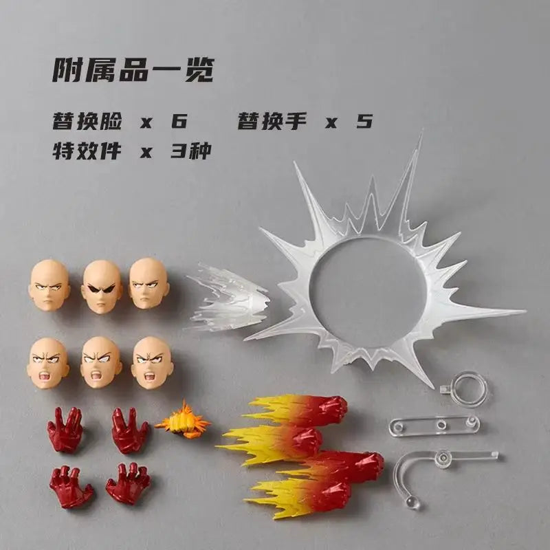 Hot Original Kaiyodo One Punch Man Saitama Amazing Yamaguchi Revoltech Saitama Anime Action Collection Figures Model Toys Gift