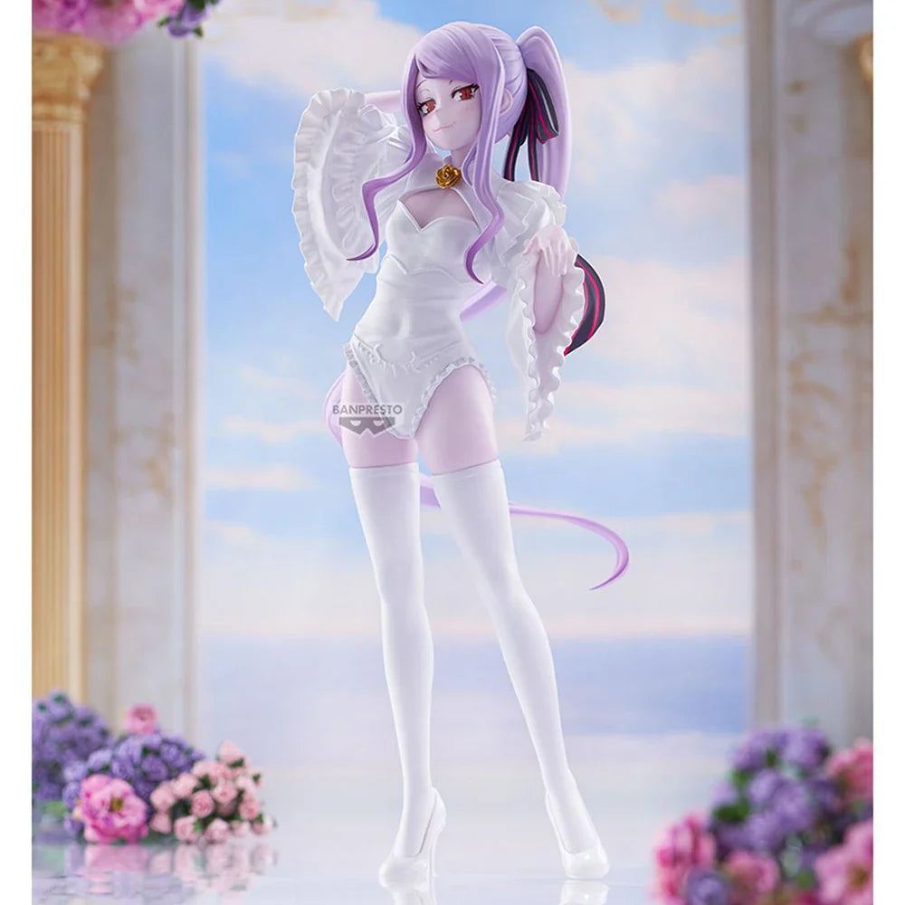 Original Banpresto Glitter & Glamours Overlord Shalltear Bloodfallen Wedding Ver. Actionfigur PVC-Modell Sammelspielzeug 24CM