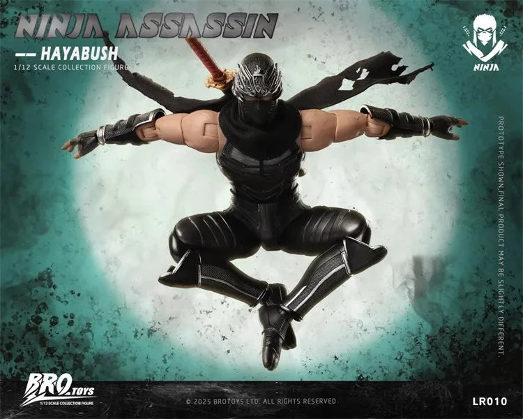 In Stock BROTOYS 1/12 Scale LR010 Ninja Assassin Hayabusa Ninja Gaiden 6-inch Action Figure toys gift
