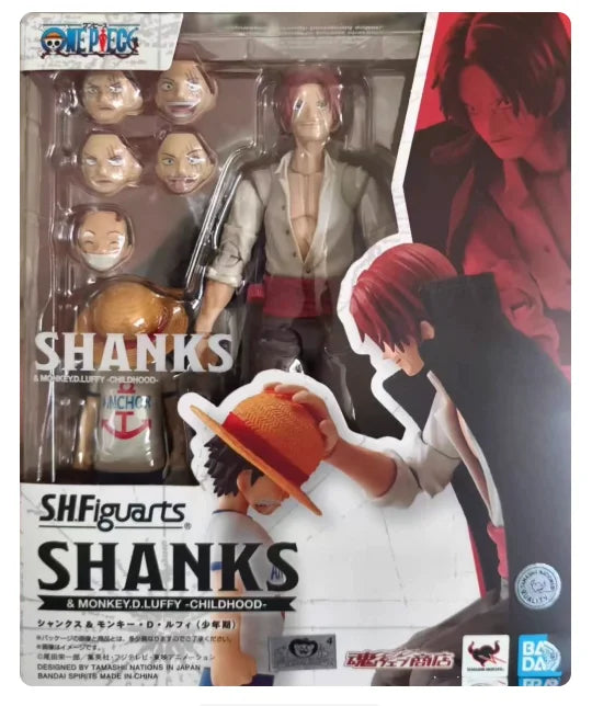 Bandai Original In Stock One Piece Shf Series Luffy Zoro Sanji Law Kaidou Yamato Nami Sabo Kidd Action Figure Pvc Model Toy Gift