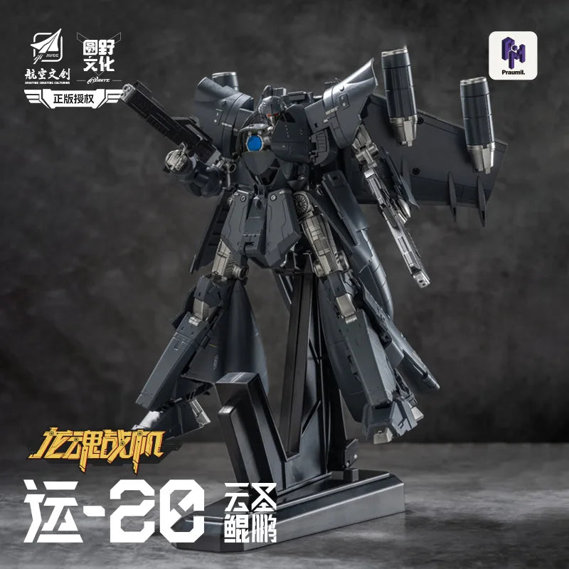 Transforming Toys Yuanye Culture Dragon Soul Fighter Y20 Yunsheng Kunpeng Weijiang Actionfigur Sammlerstück Geschenkmodell