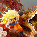 50cm Dragon Ball Dragon Fist Son Goku Anime Figures PVC Super Saiyan Can Glow Peripheral Collect Desktop Ornaments Gift Toys Kid