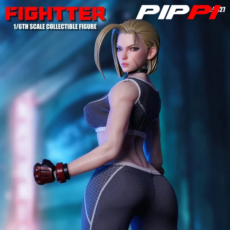 PLAY TOY P027 1/6 Fightter Cammy Female Soldiers With Movable Eyeballs Figure 12'' Model Full Set Collectible Toy