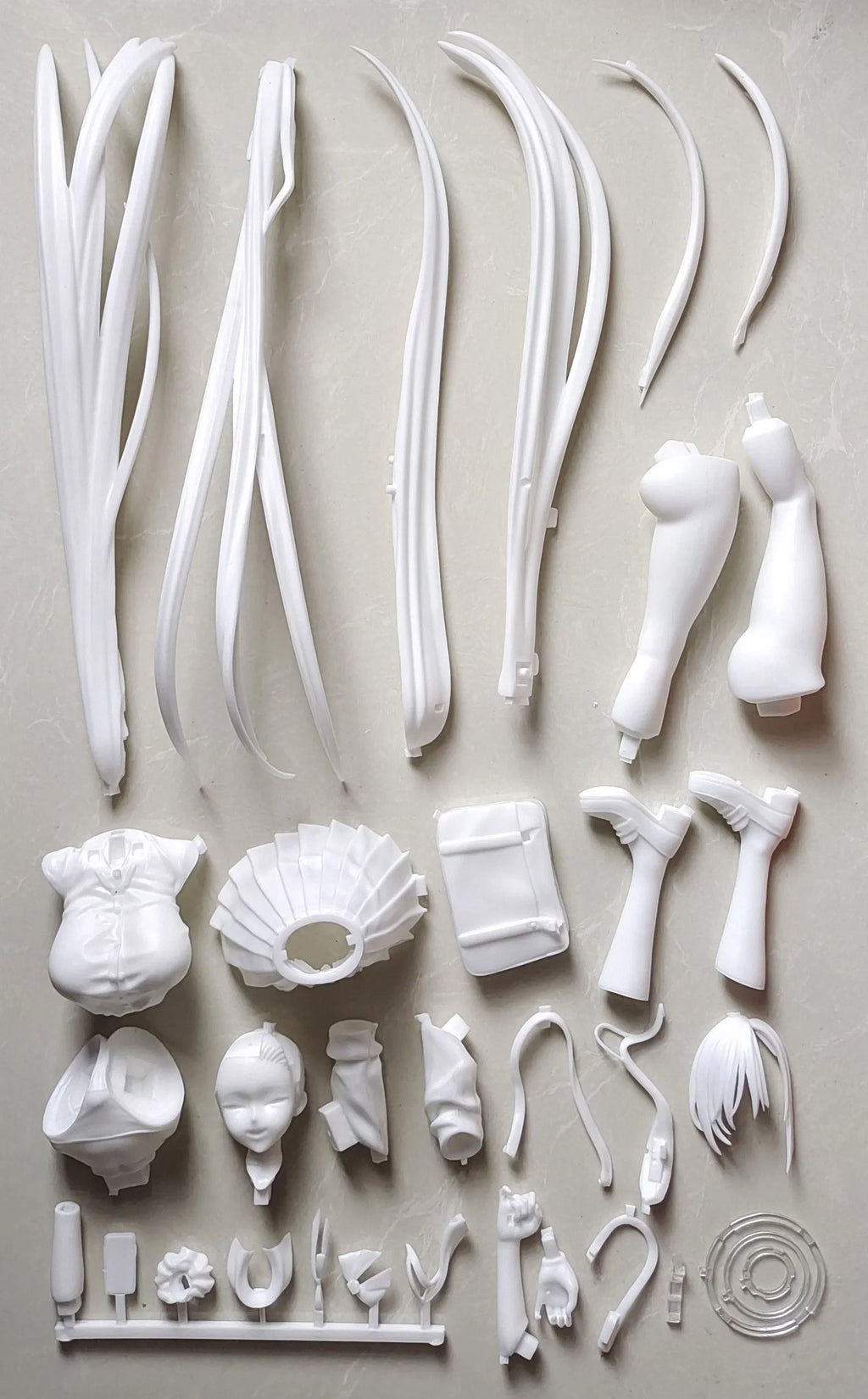 Anime Lucrea Ichinose Asuna Blue Archive Bunny Girl Kit Kawaii Resin GK DIY White Assembly GK Model Statue Toys Doll Collection