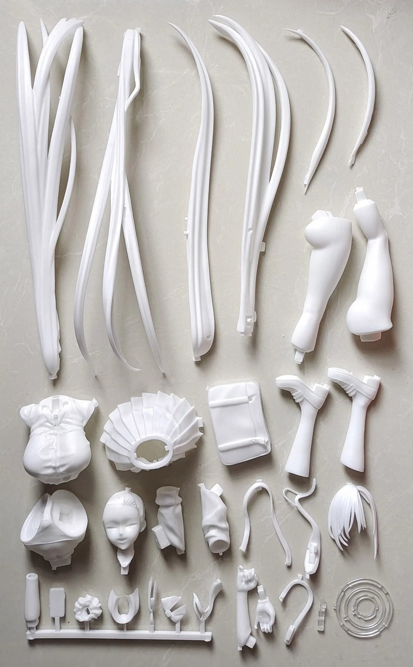 Anime Lucrea Ichinose Asuna Blue Archive Bunny Girl Kit Kawaii Resin GK DIY White Assembly GK Model Statue Toys Doll Collection