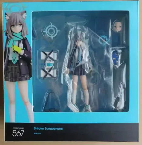 Anime Desert Wolf Girl Figure, School Tactical Articulated Model, Hand-Painted Collectible Box Set