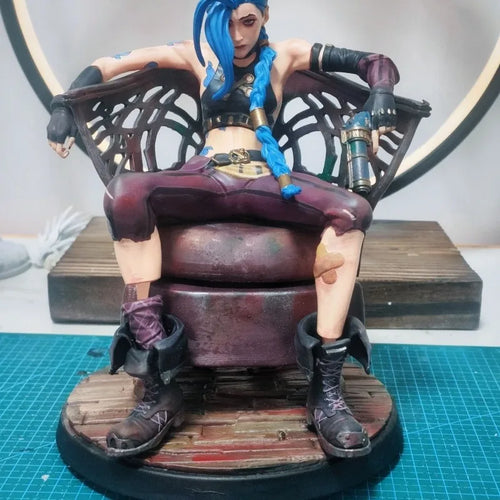 15cm League of Legeneds Figure Jinx Handmade Custom Style Resin Anime Collection Model Ornament Toys Production time 30 days