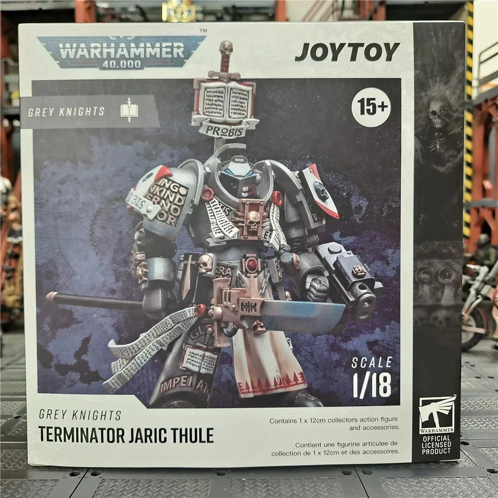 【In Stock】JOYTOY Warhammer 40K Grey Knights Terminator Jaric Thule Model Toys Gift Collection Ornaments 1/18 Action Figures