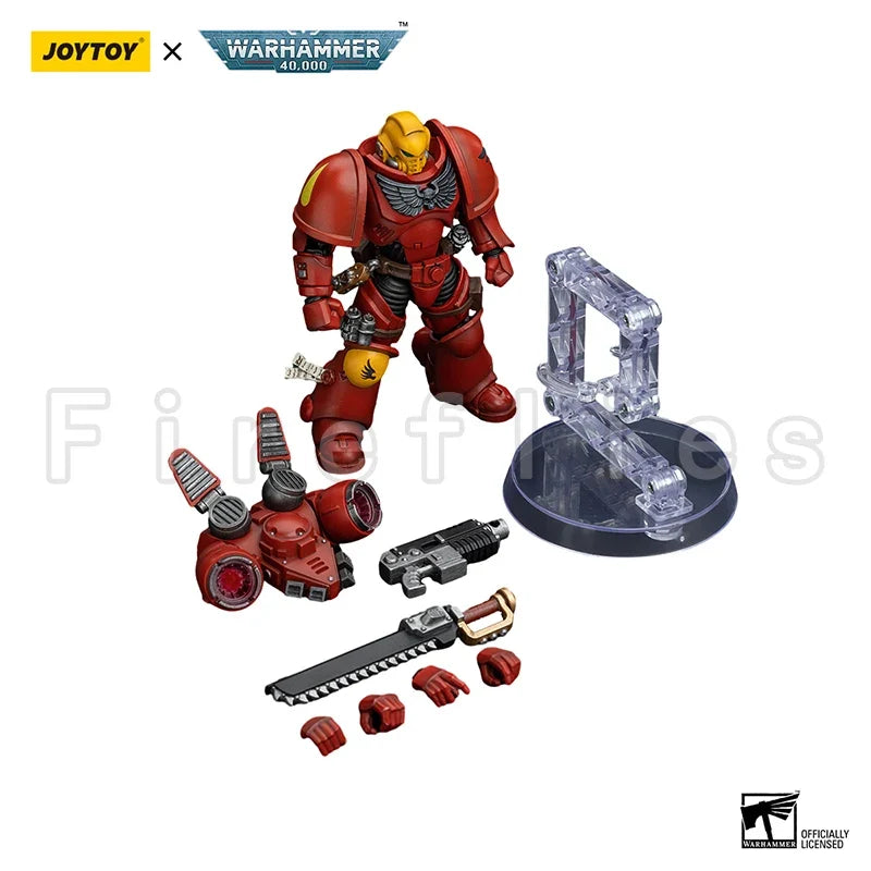 1/18 JOYTOY Action Figure 40K Blood Angels Captain With Jump Pack Re-issue Version Anime Model Toy