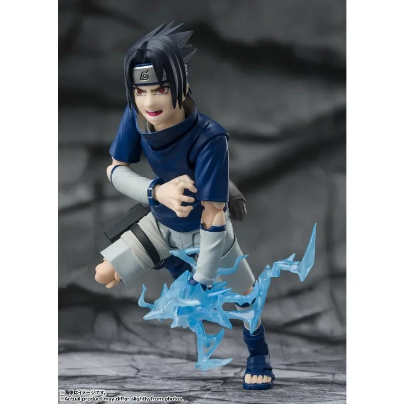 Bandai Original Genuine S.H.Figuarts Naruto Uchiha Sasuke Ninja Prodigy of The Uchiha Clan Bloodline 13.5cm Model Toy Figures
