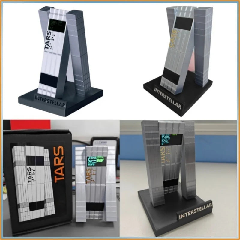 Interstellar Peripheral  Merch– Tars And Case Robot Action Figure Model Toys Gift For Fans