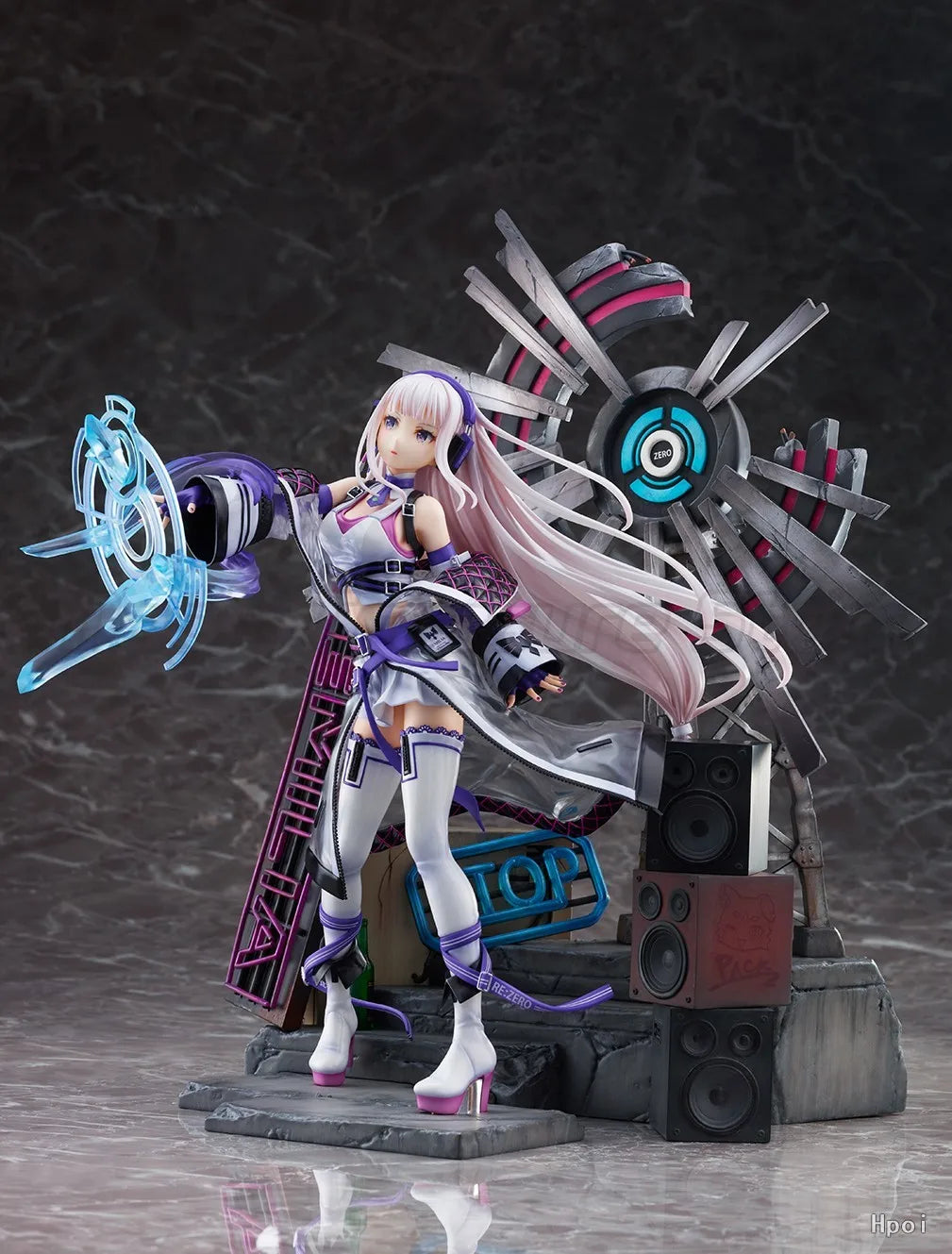 【MT】Original Alpha Satellite EStream Re: ZERO Starting Life in Another World REM Emilia RAM Neon City 1/7 Scale Figure Toy Model