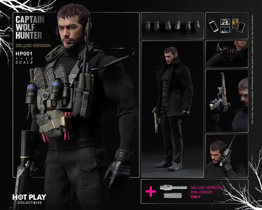 In Stock Action Figure 1/12 Captain Wolf Hunter Chris Anime Figurine Statue Collectible Joint Movable Model Gifts Toys