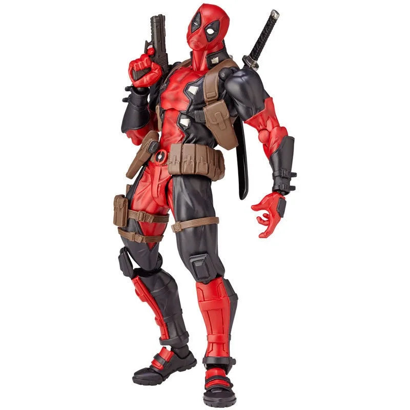 AMAZING YAMAGUCHI Deadpool Action Figure X-Men Mutants Joint Movable KAIYODO Movie Model Toys for Kids Gift