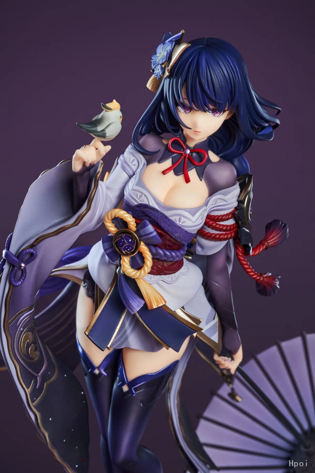 22CM Genshin Impact Raiden Shogun Anime Figure Shadow of Eternal Silence Doll Sitting Model Game Series Action Figure