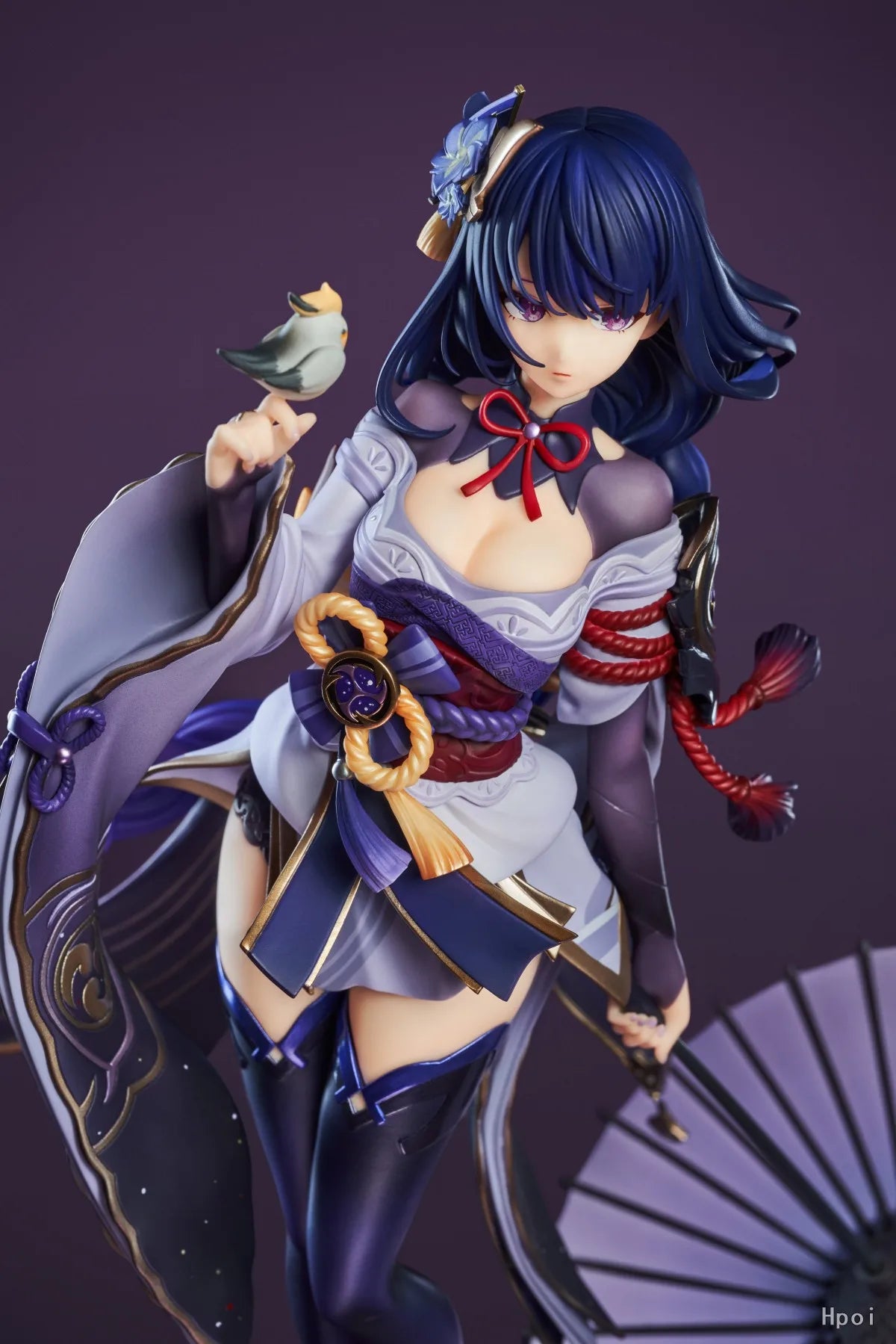 22CM Genshin Impact Raiden Shogun Anime Figure Shadow of Eternal Silence Doll Sitting Model Game Series Action Figure