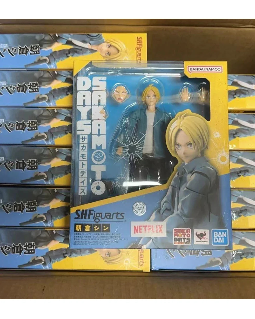 Bandai Officially Licensed SAKAMOTO DAYS S.H.Figuarts Taro Sakamoto Shin Asakura Figure Highly Detailed Collectible Model Toy