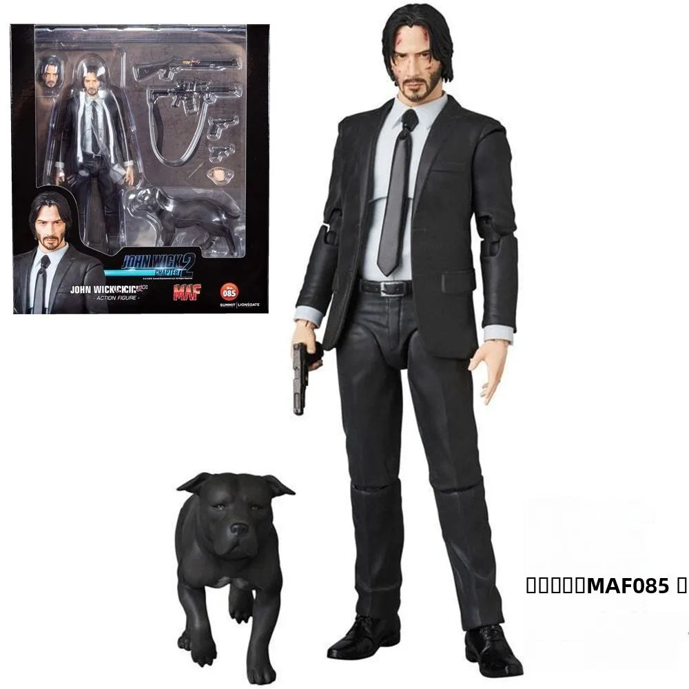 Mex22 John Wi Action Figure Collectible Model Toy with Stand Rapid Killing 4 Version Joint Mobile American Anime PVC Mat...