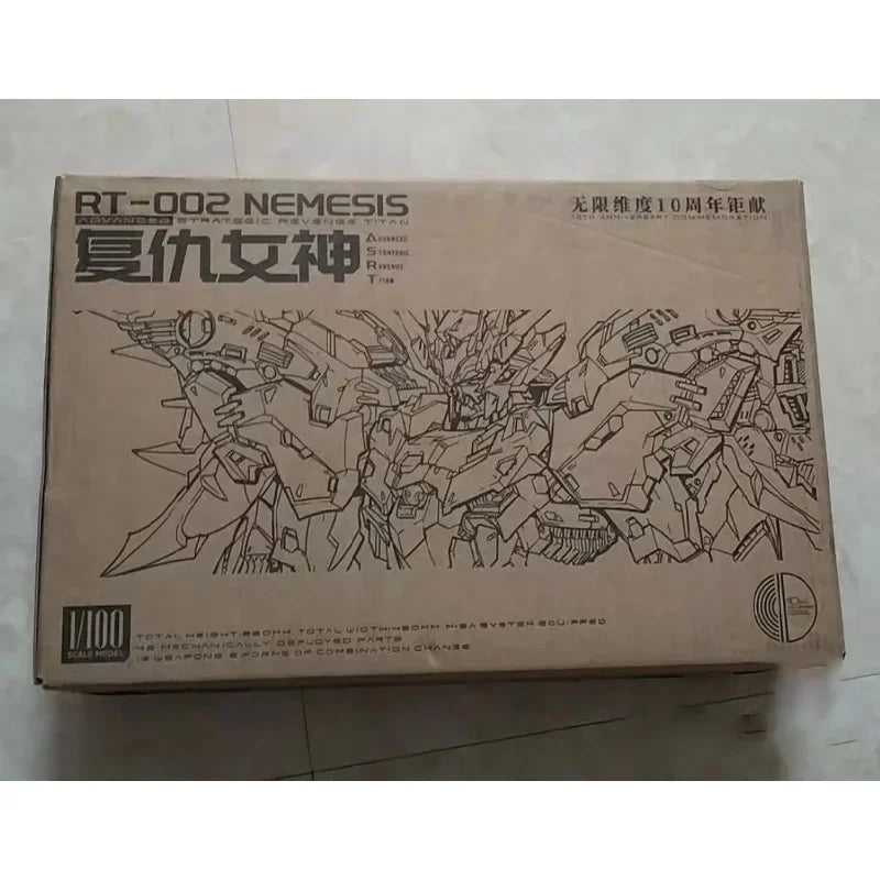 In Stock Infinite Dimension RT-002 NEMESIS 1/100 Assembling Model Mecha Model Pvc Toys IN ERA+ ADVANCED STRATEGIC REVENGE TITAN