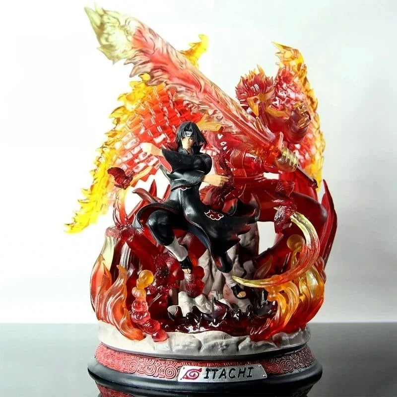 32cm Naruto Susanoo Figures: Kakashi Itachi Sasuke Multi-Character Anime Statue Detailed Model Collectible Stand Children Toys
