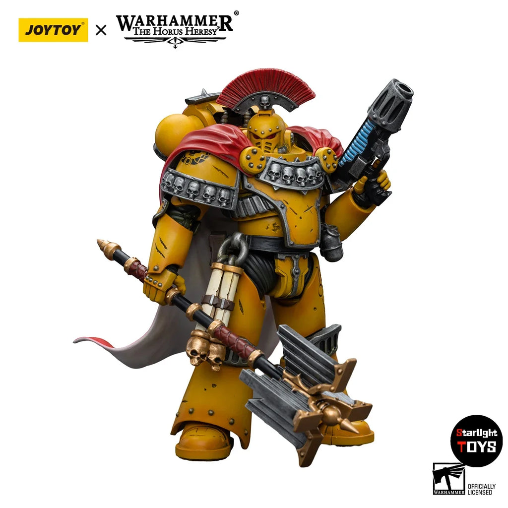 JOYTOY Warhammer 40K Imperial Fists Legion Chaplain Consul Mklll Despoiler Legionaries Model Toy 1/18 Action Figure