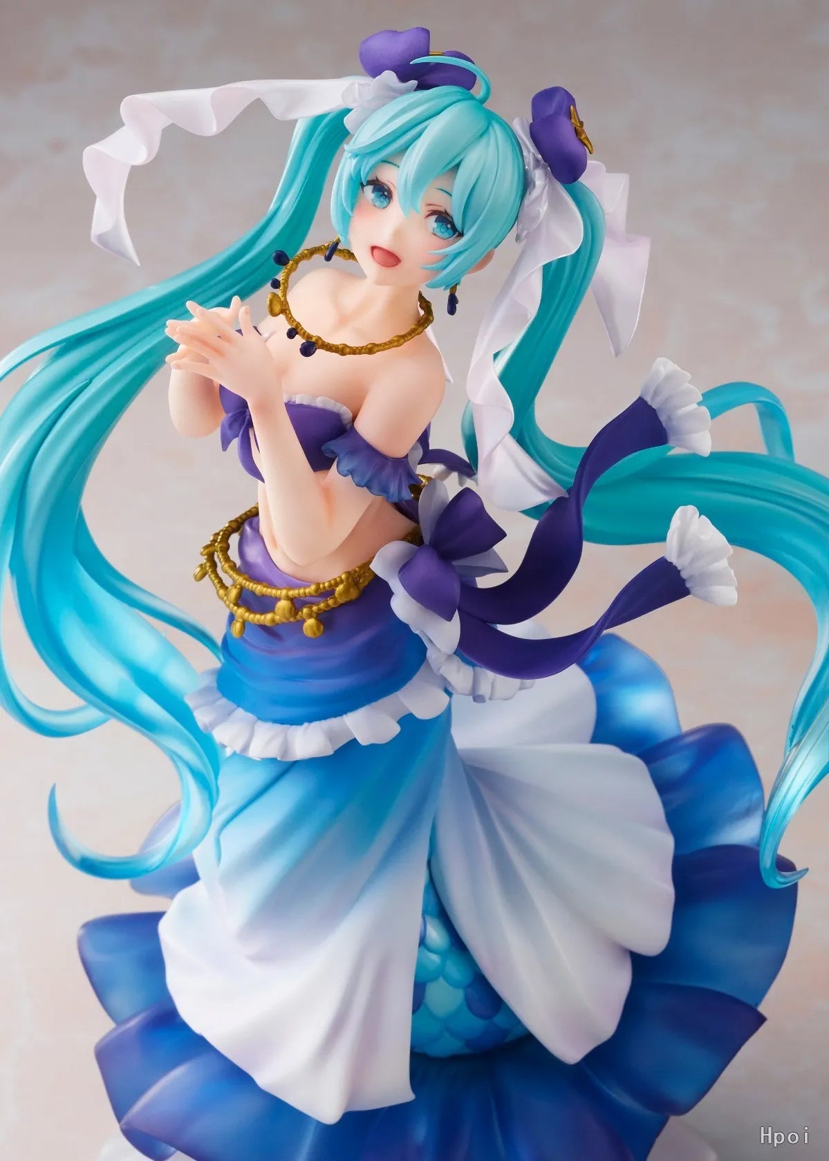 24CM Anime Figure Hatsune Miku Figure Artist Masterpiece Fairy Tale Princess Series Little Mermaid  Model Toy Gift Action Figure