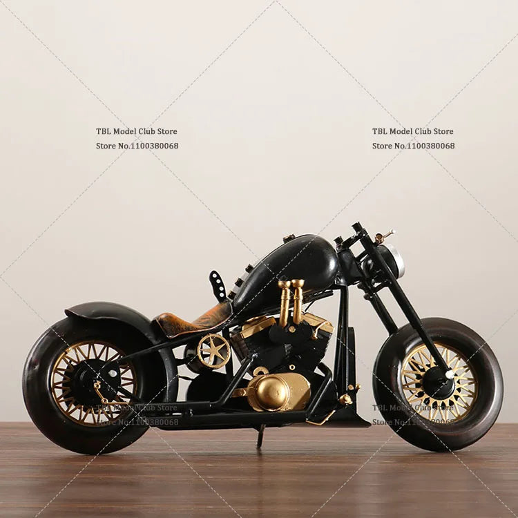 In Stock bobber 1/6 Scale Soldier Retro Metal  Motorcycle Home Model Decor Fit 12inch Action Figure Doll