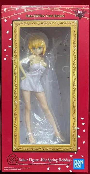 Bandai Ichiban Kuji Fate/EXTRA Last Encore Tohsaka Rin Nero Bath Towel Ver. Anime Action Figure Desktop Ornaments Model Gift