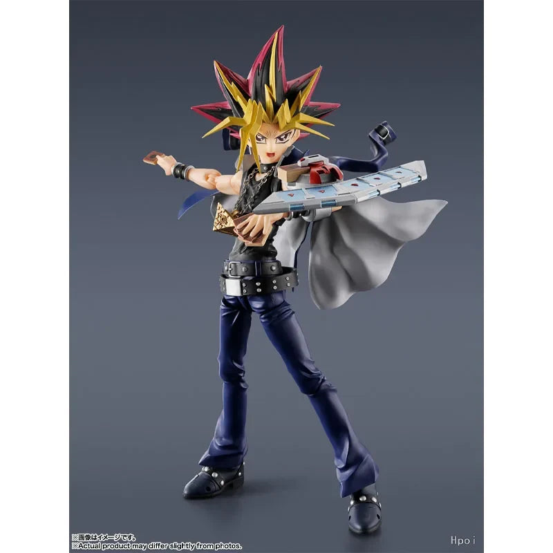 Bandai S.H.Figuarts Yu-Gi-Oh！Model Kit Genuine SHF Yami Yugi Anime Action Figure Collection Finished Model boys Christmas gifts