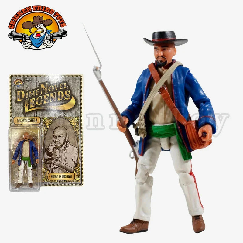Chicken Fried Toys 1/18 3,75 Zoll Actionfigur Dime Novel Legends EL General Sargento Centinela Sammlung Als Geschenk