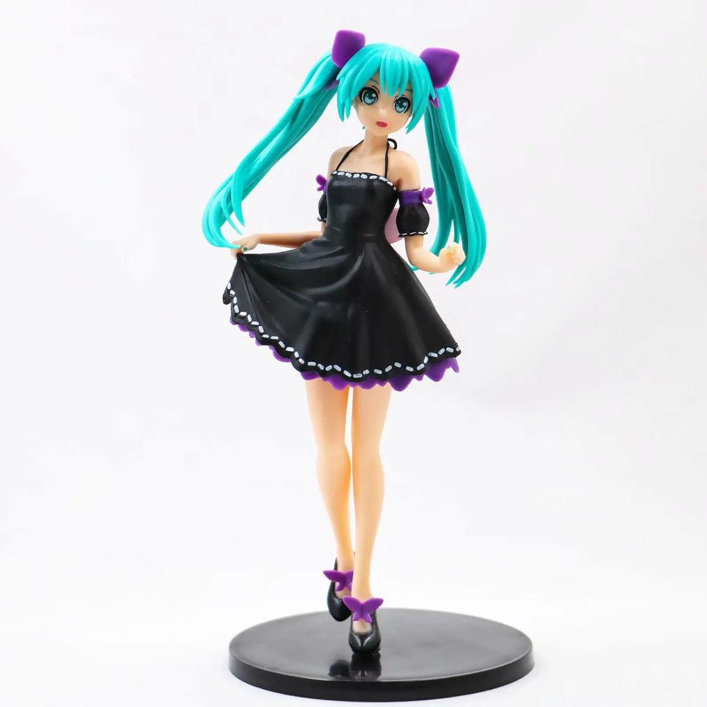 23cm Kleid-Serie Luka Megurine & Hatsune Miku Anime Figur Modell Statue Sammlung Desktop Dekoration Ornament Spielzeug Geschenke