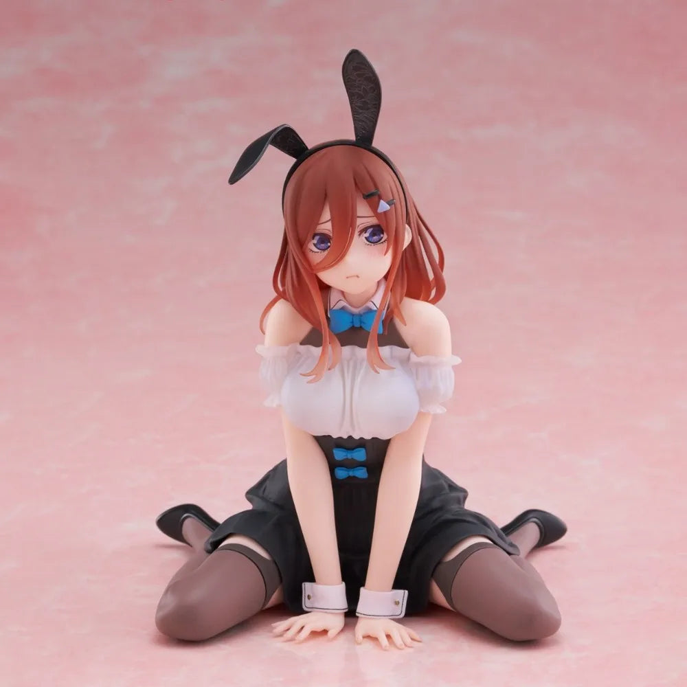 In Stock Taito Original Genuine Anime The Quintessential Quintuplets Desktop Cute Nakano Miku Bunny Ver 13cm Model Toy Figures