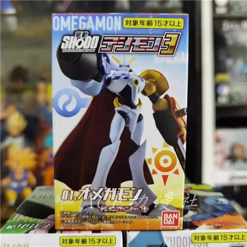 Original Bandai Digimon Adventure Zudomon Omegamon Alter-S Lilimon Box Eggs Collected Assembly Ornaments Figure Models Toys