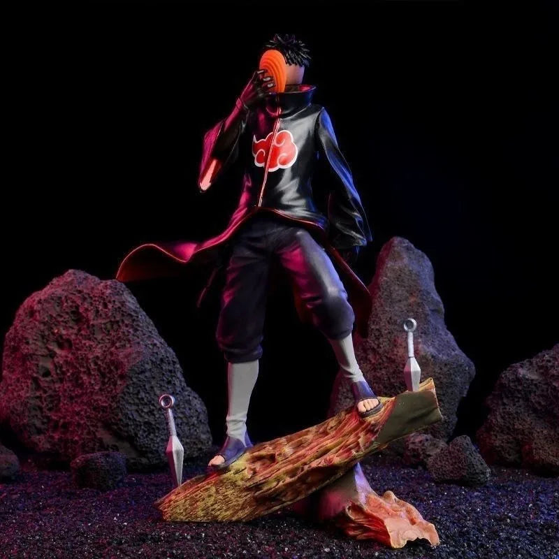 28cm Anime Naruto Uchiha Obito Akatsuki Organization Action Figure PVC Statue Figure Collection Model Children's Toy Gift