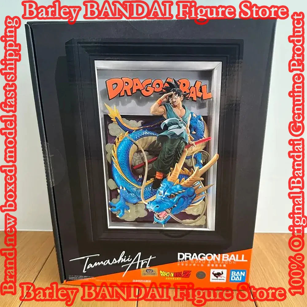 Auf Lager Original BANDAI Tamashii Art DRAGON BALL SON GOKU & DRAGON Anime Figur Actionfigur Boxed Modellspielzeug Weihnachtsgeschenke