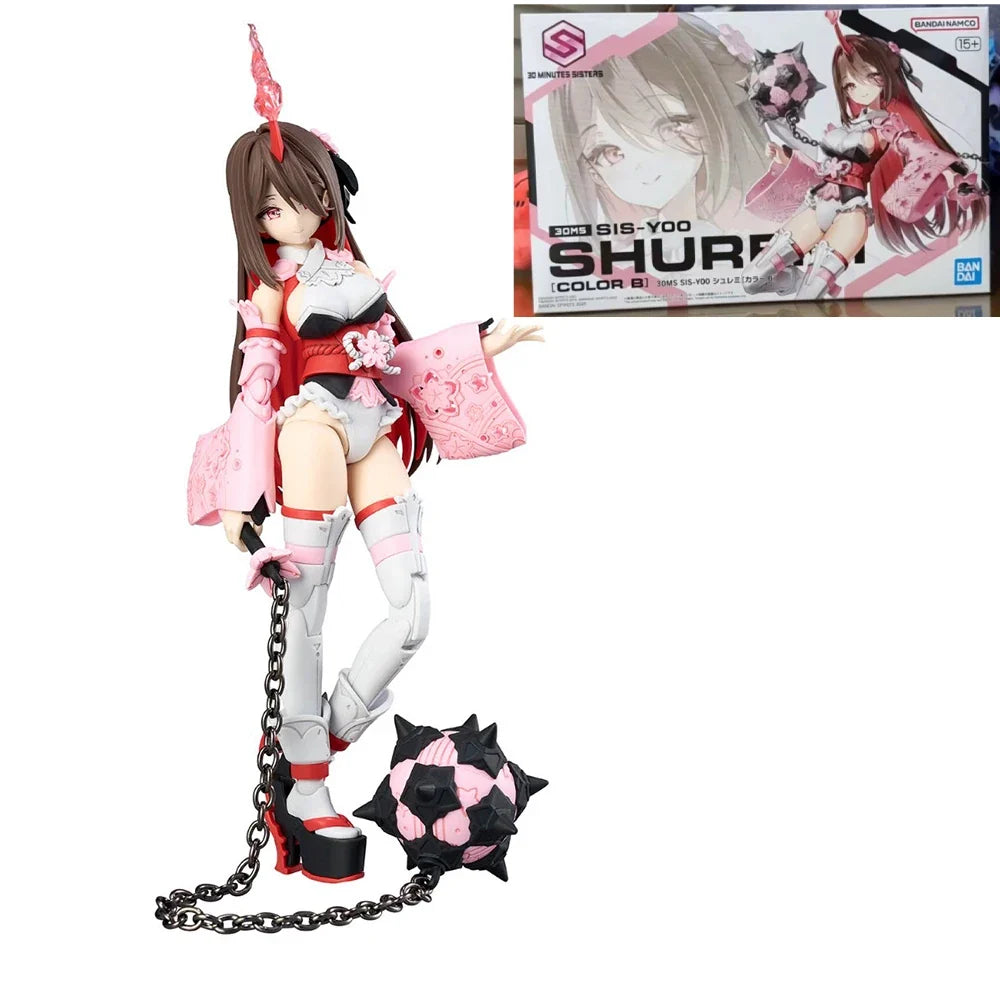 In Stock Original Bandai Spirits 30 Minutes Sisters SIS-Y00 Shuremi Anime Figure Action Figure Garage Kit Model Decoration
