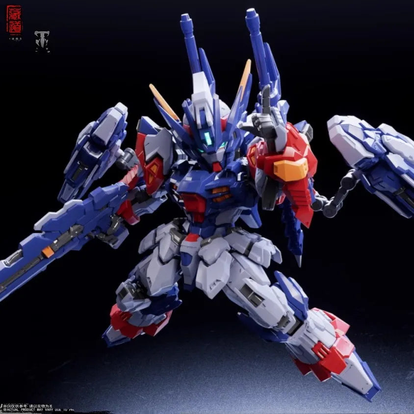 Zangdao Model Sd Tianwei Assembly Model Mecha Anime Figure Cd-Tgm01 Q Version Mecha Collectible Alloy Skeleton Plastic Toy Gift