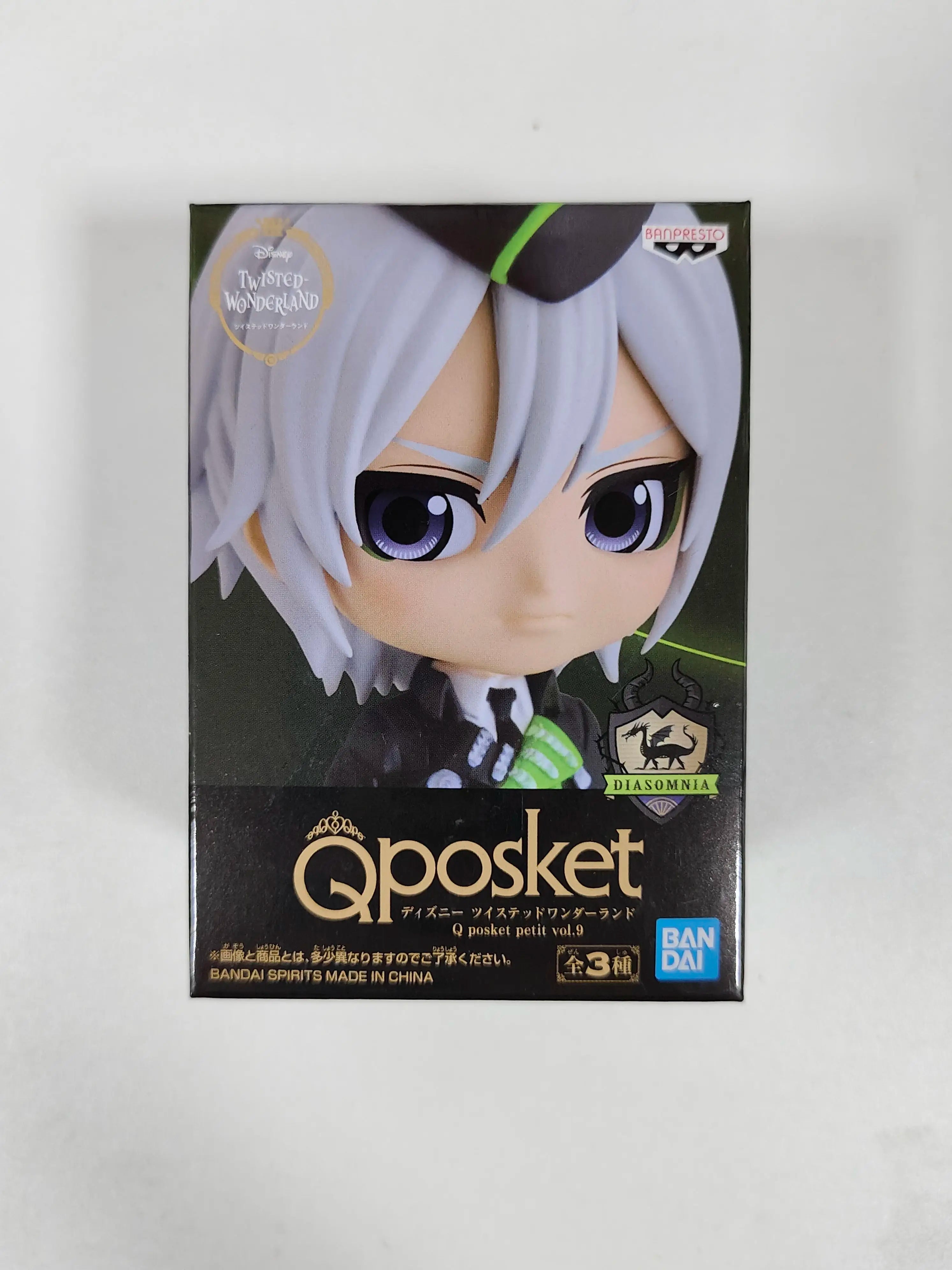 Genuine Bandai Q posket Series Disney Twisted Leona Jack Ruggie Wonderland Azul Ashengrotto Collectible Model Toys Gift