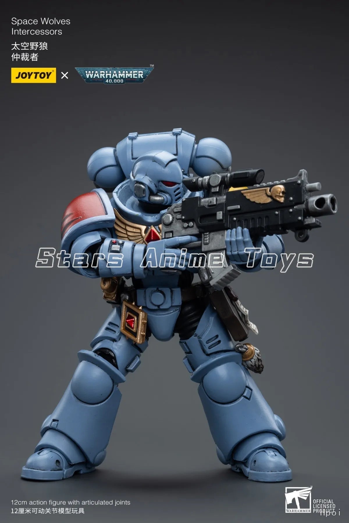 Original JOYTOY 1/18 Action Figure Warhammer 40000 Space Wolves Intercessors Model Collection Gift Toy