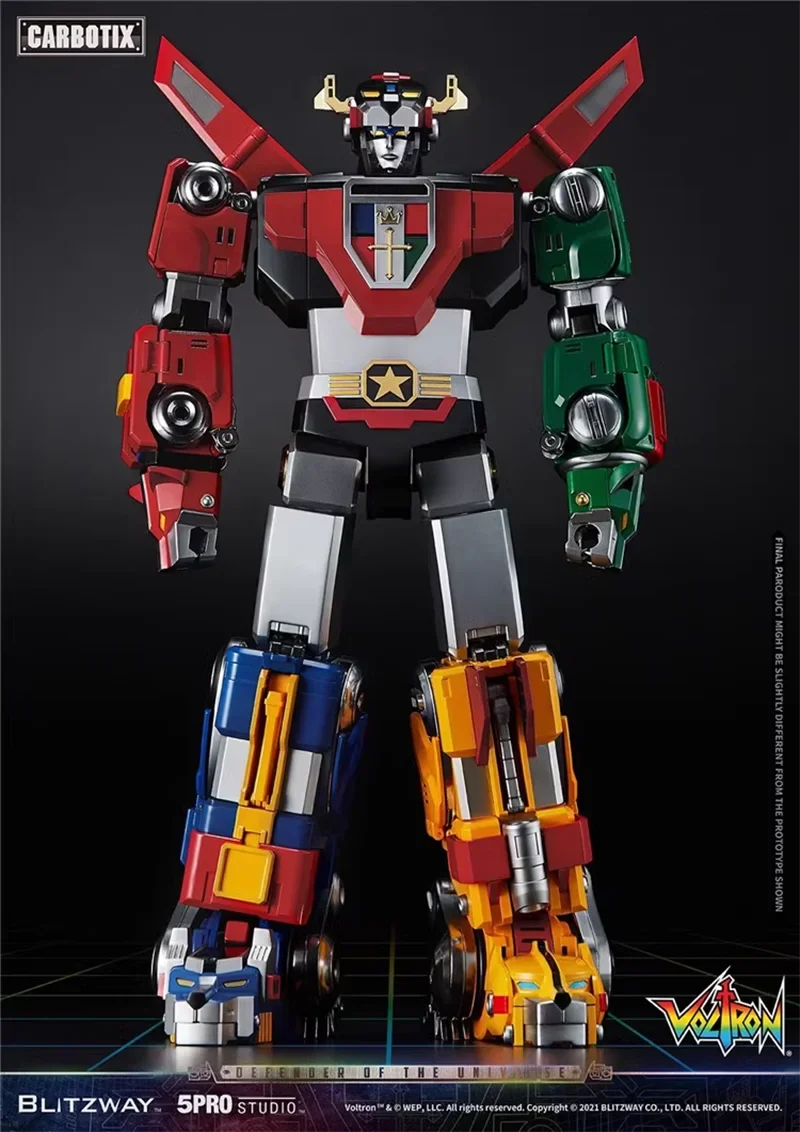Blitzway x 5PRO STUDIO 5PRO-CA-10401 Voltron God of War King KongM Five Lion Combination Action Figure Model Toys38CM
