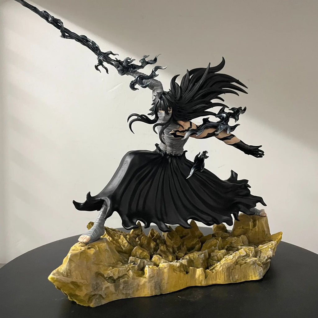 ‌Bleach Anime Ichigo Kurosaki 24cm Moonless Combat Figure Model Statue Collectible Desktop Decor for Boys Gift