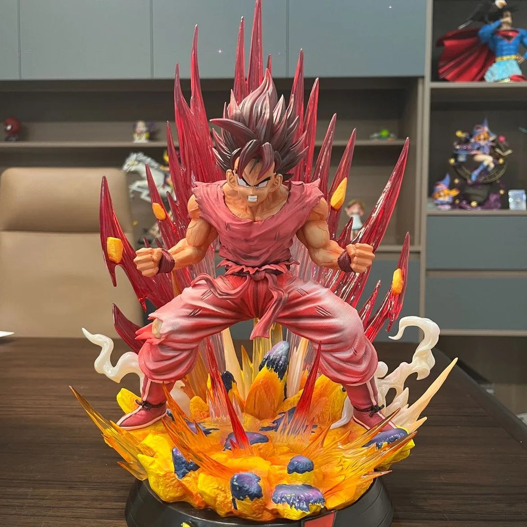 38cm DBZ Anime Dragon Ball Z Figure Kaiouken Goku Action Figure PVC Collection Model Toys Gifts