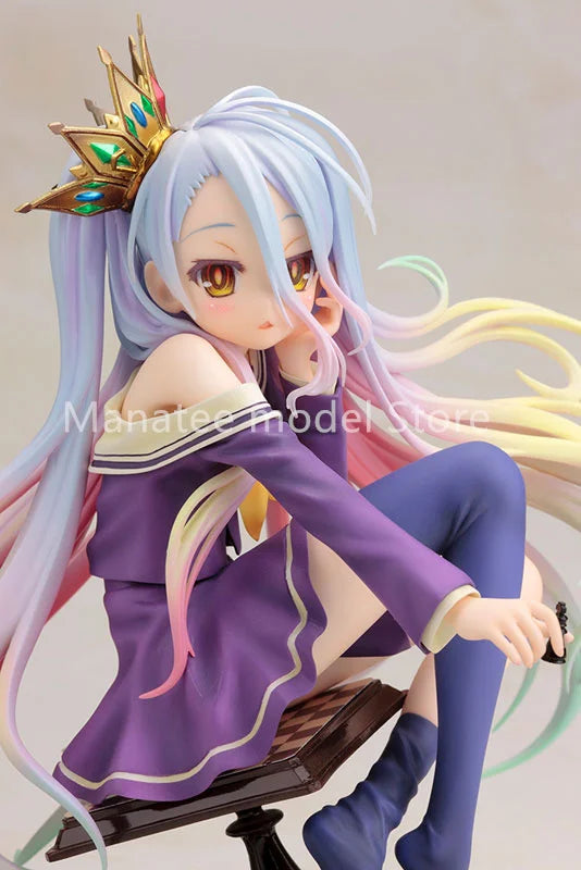 100% Original: Kotobukiya Game Life NO GAME NO LIFE White Figure PVC Model Doll Toys birthday gifts Colletible Model Toy