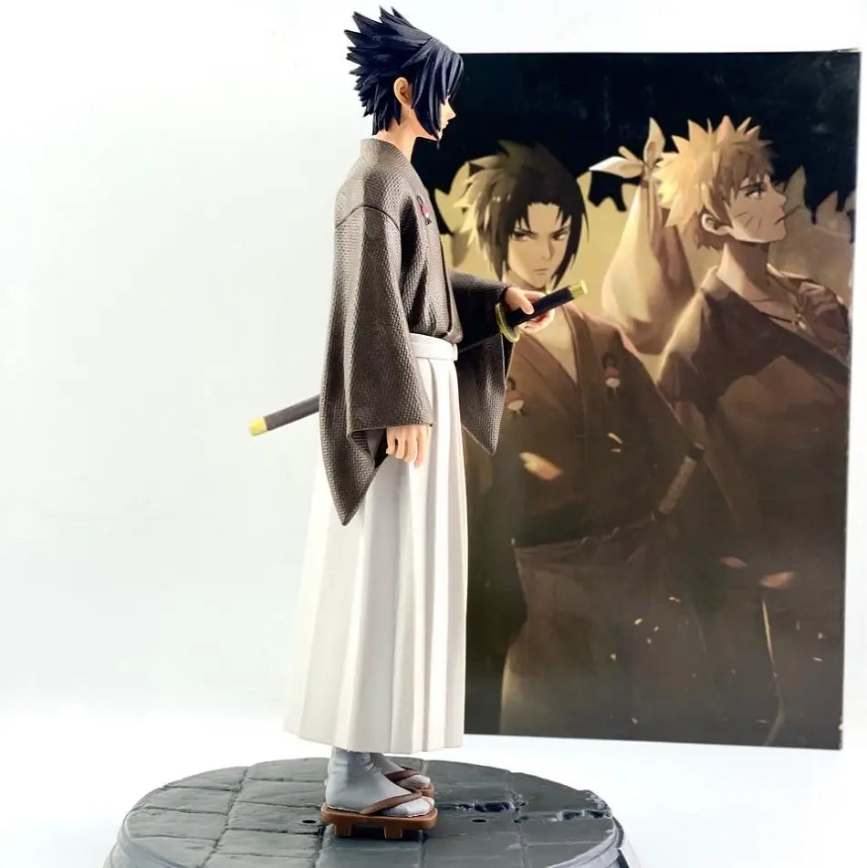 30cm Anime Naruto NARUTO Anime Figure Uchiha Sasuke kimono series Action Figure Model  Collections childrenToys birthday Gifts